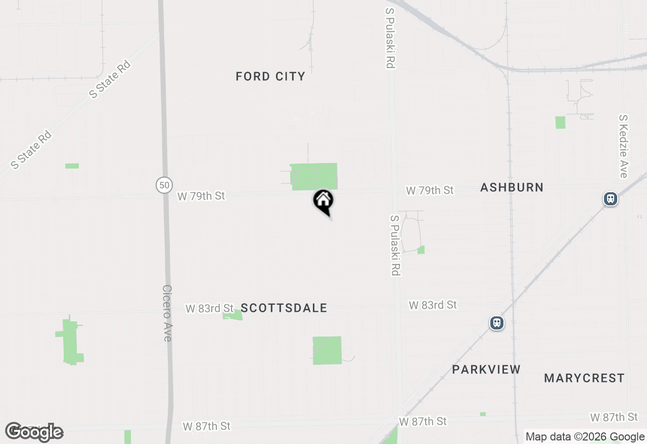 Map of 7964 S Tripp Avenue, Chicago, IL 60652