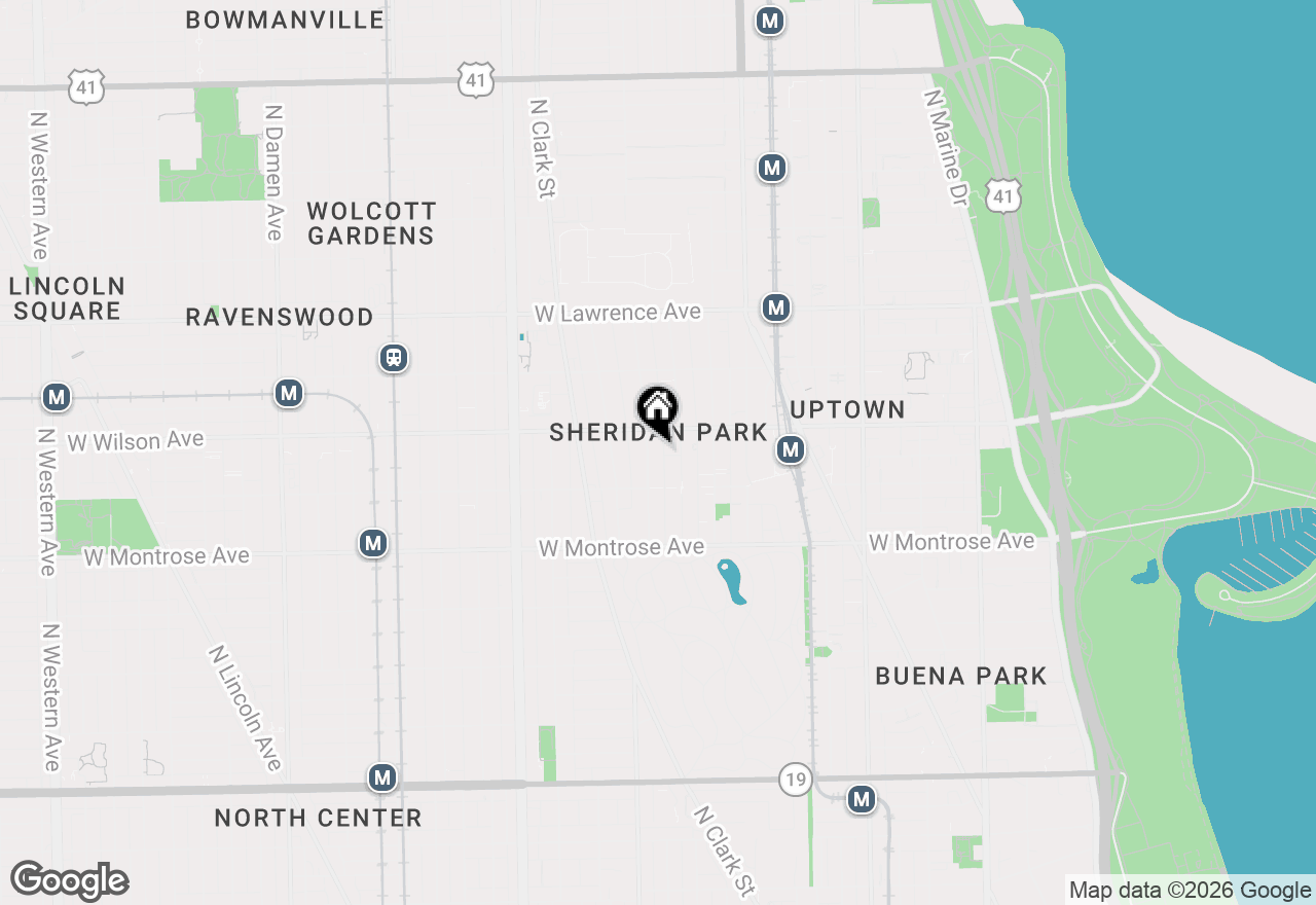 Map of 4535 N Beacon Street, Chicago, IL 60640
