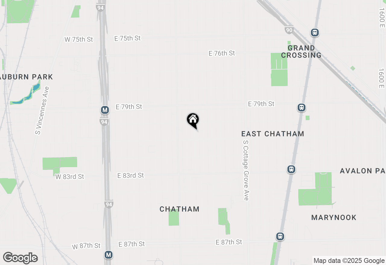 Map of (Address confidential), Chicago, Illinois 60619