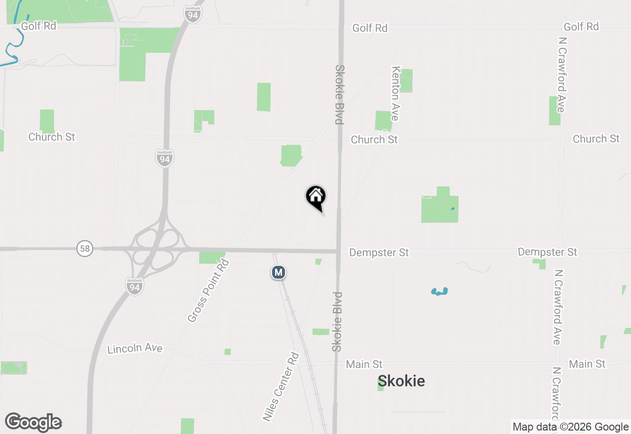 Map of 8911 Lamon Avenue #C, Skokie, IL 60077