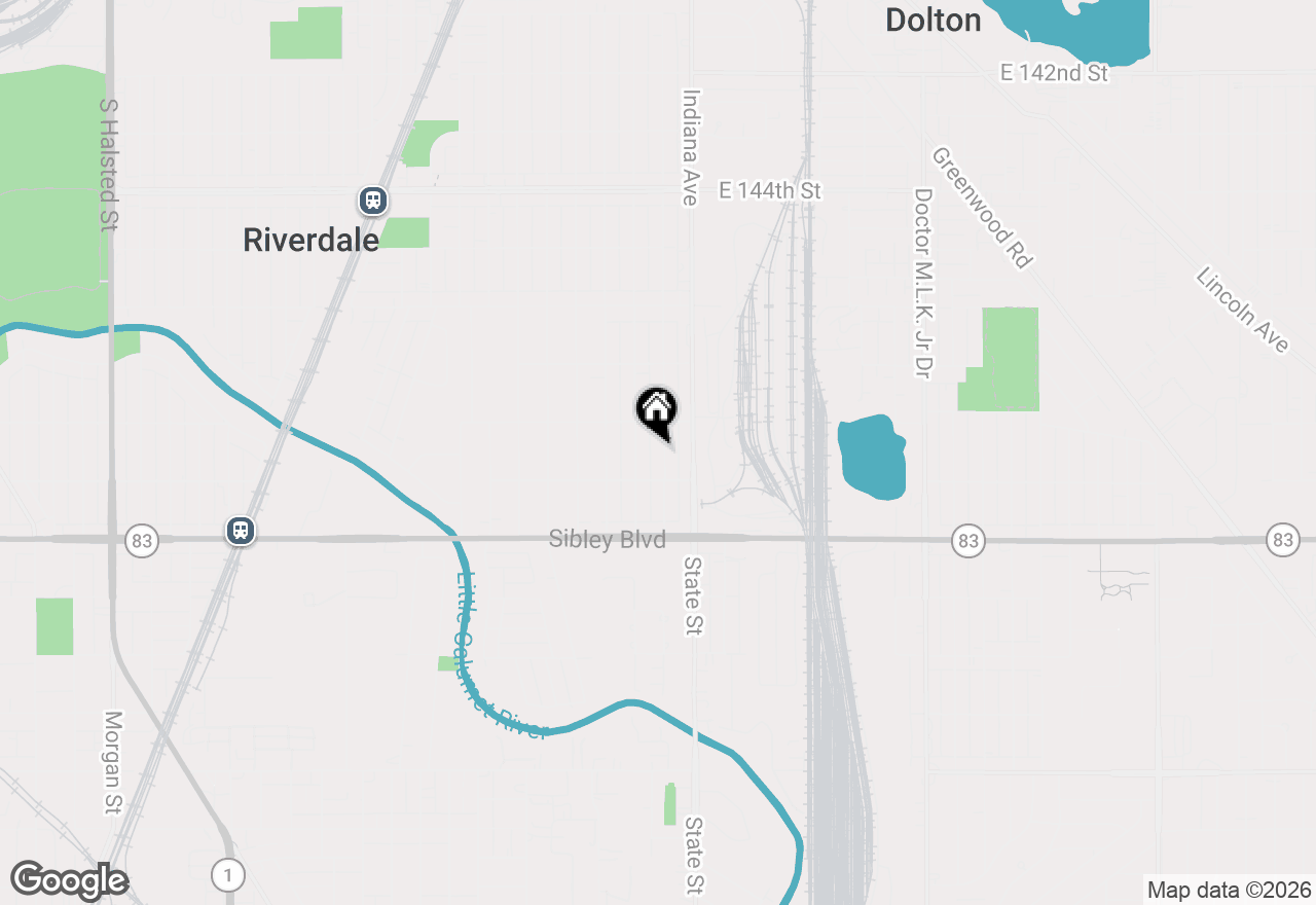 Map of 14824 Edbrooke Avenue, Dolton, IL 60419