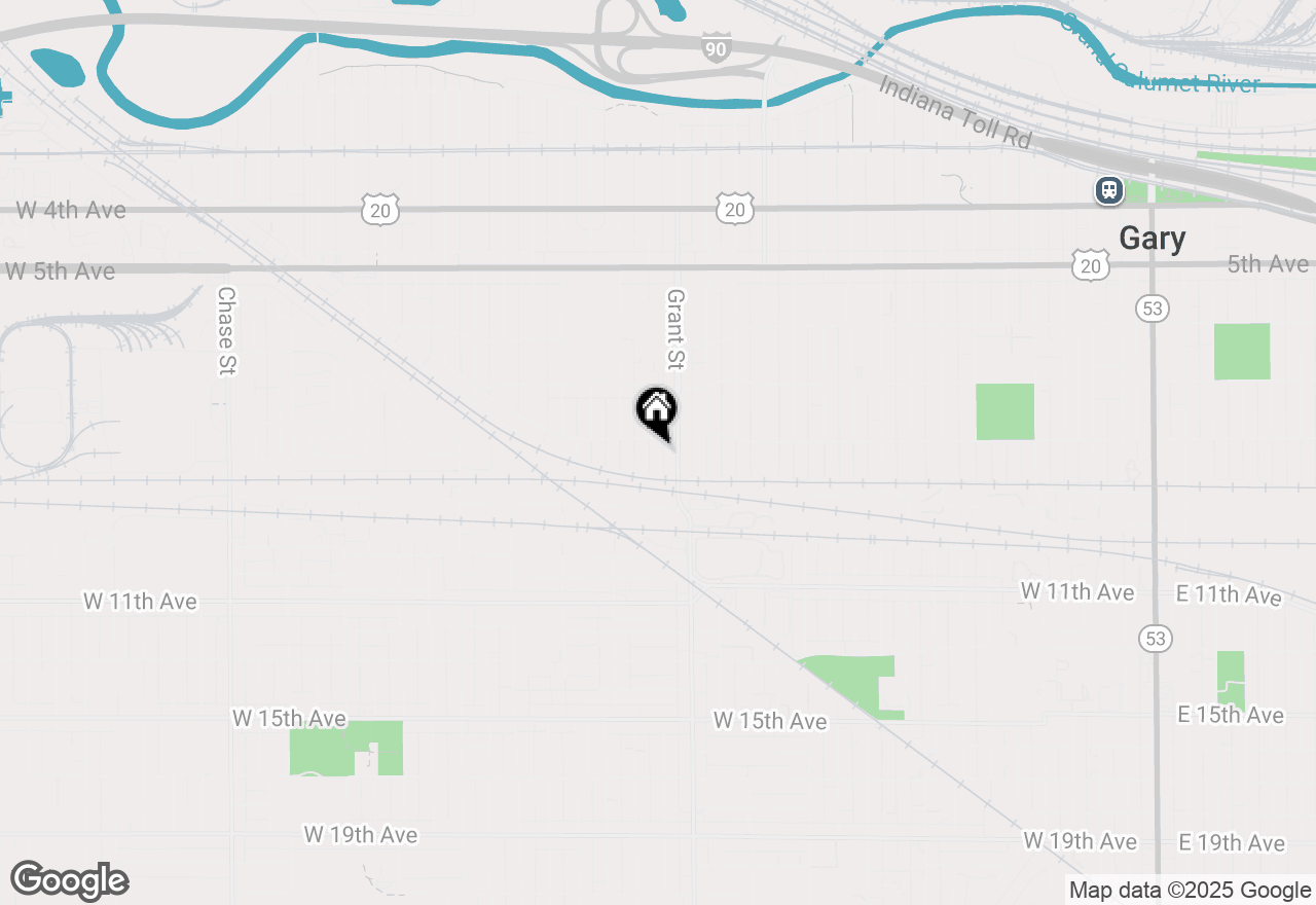 Map of 821 Hayes Street, Gary, IN 46404