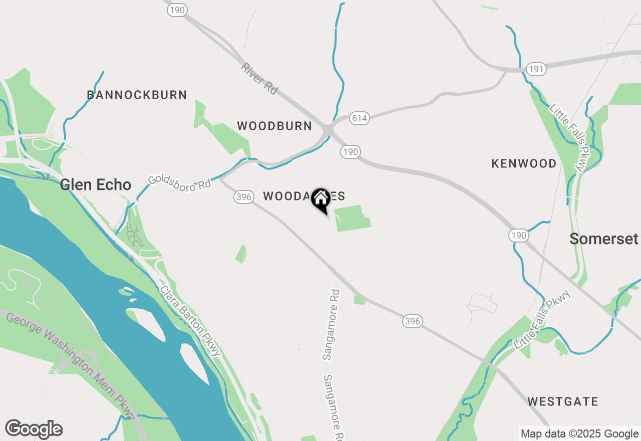 Map of 6008 Wynnwood Road, Bethesda, MD 20816