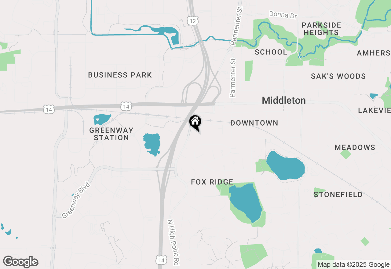 Map of 1725 N High Point Road, Middleton, WI 53562