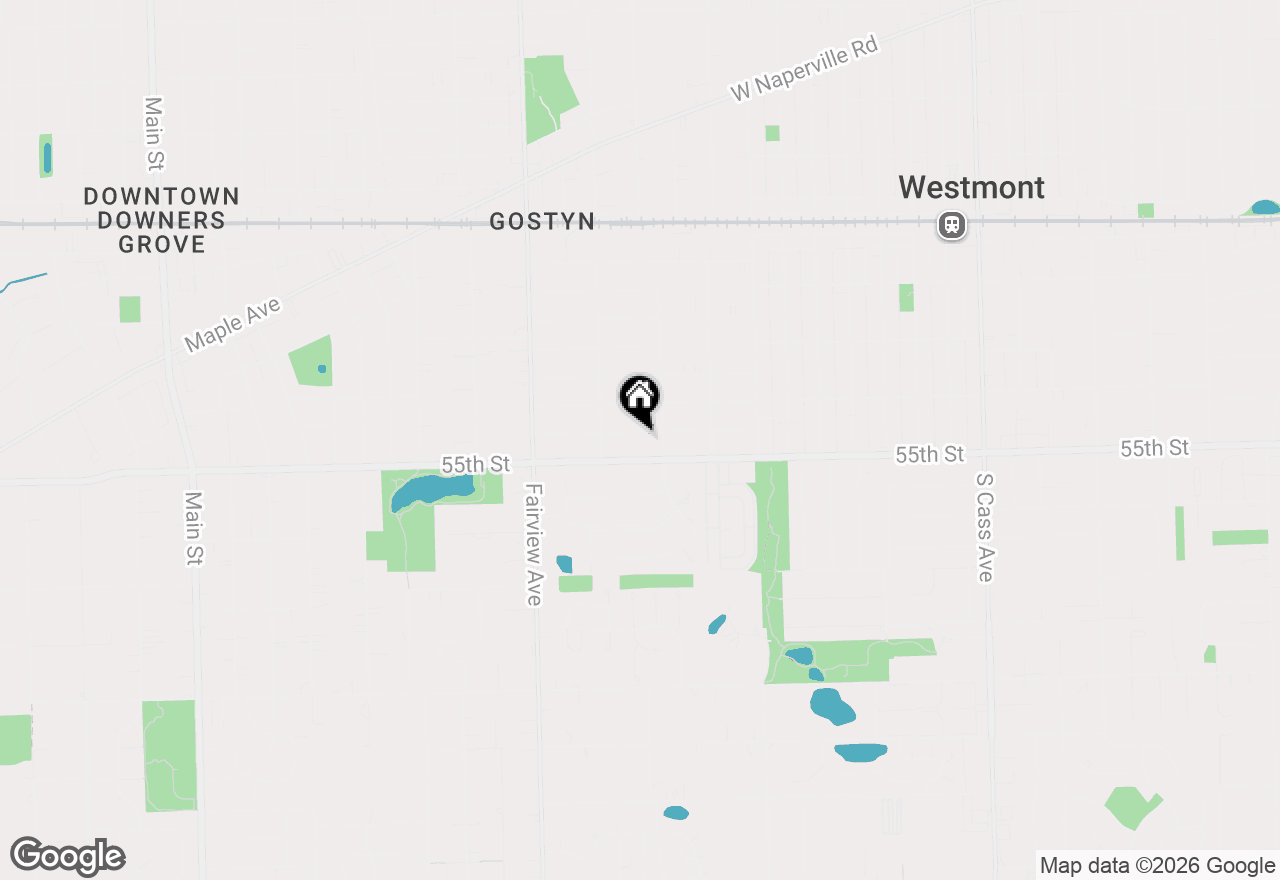Map of 215 8th Street, Downers Grove, IL 60515