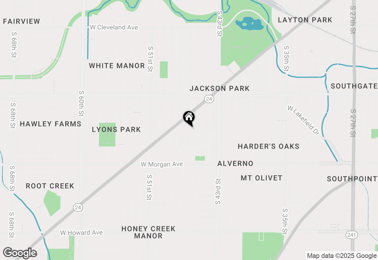 Map of 4623 W Midland Dr, Greenfield, WI 53219