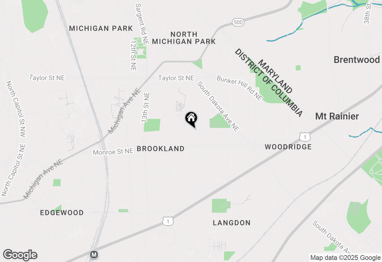 Map of 1617 Otis Street Ne, Washington, DC 20018