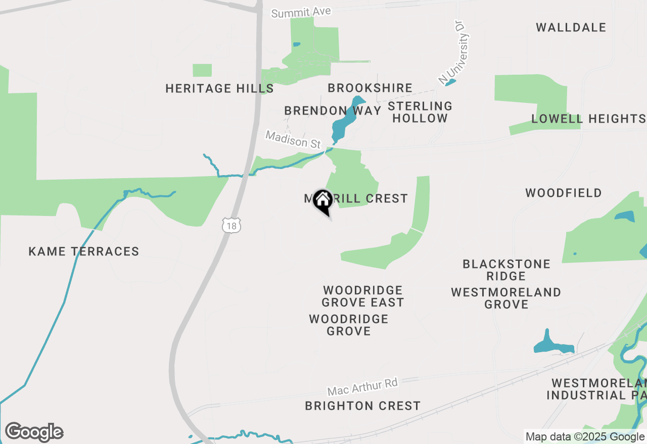 Map of 503 S Comanche Ln, Waukesha, WI 53188