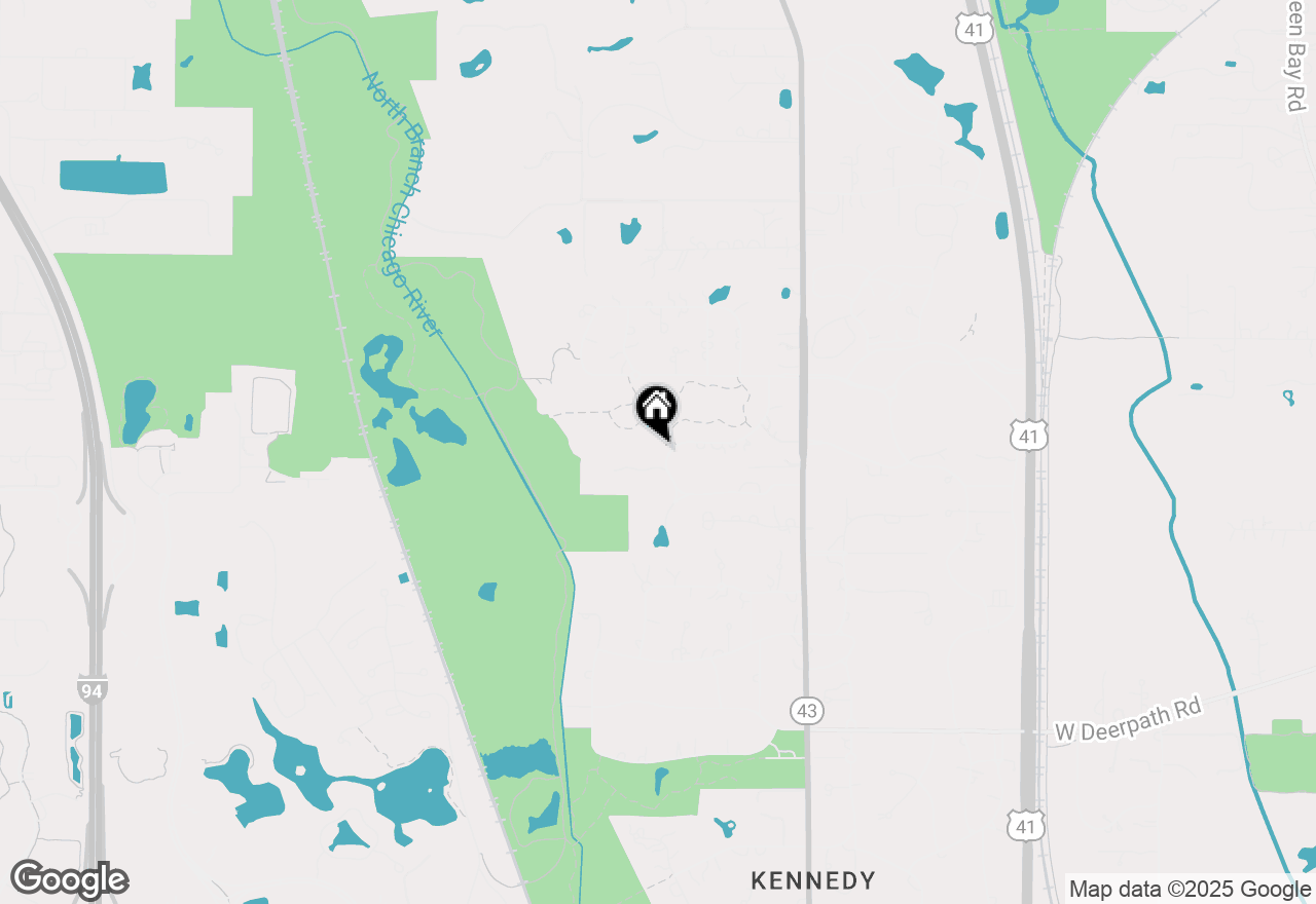 Map of 1270 W Whitmore Court, Lake Forest, IL 60045