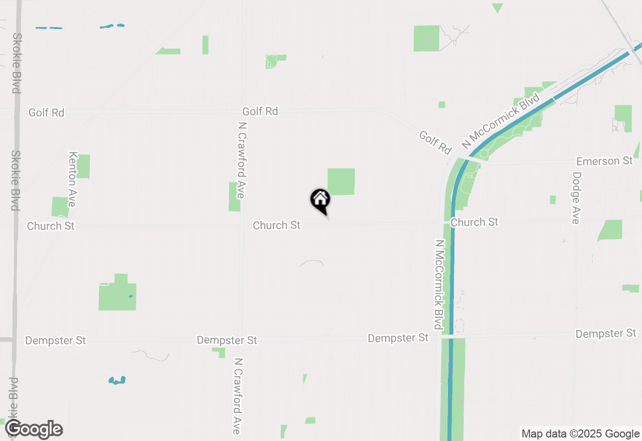 Map of 3708 Church Street, Evanston, IL 60203