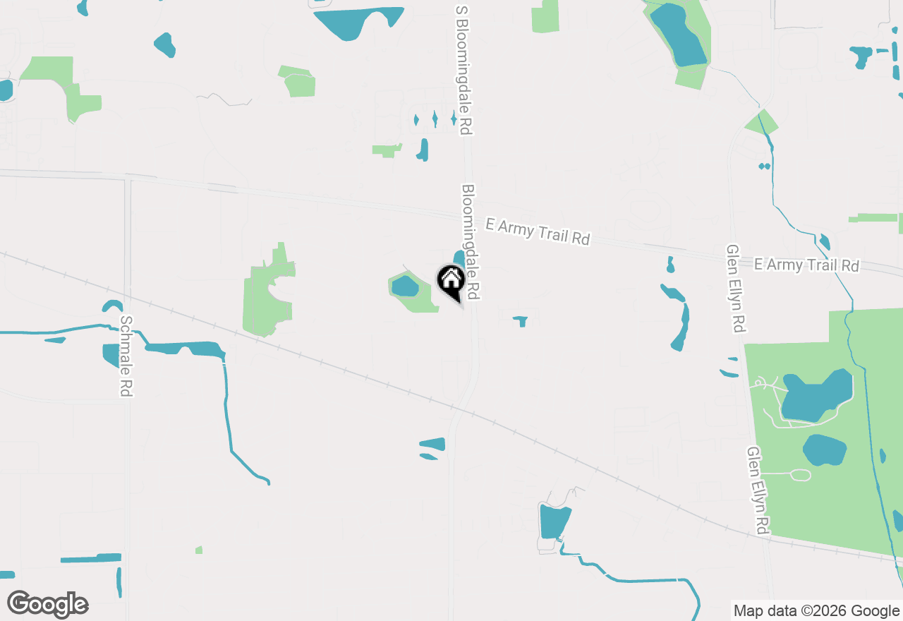 Map of 185 Harding Drive, Glendale Heights, IL 60139