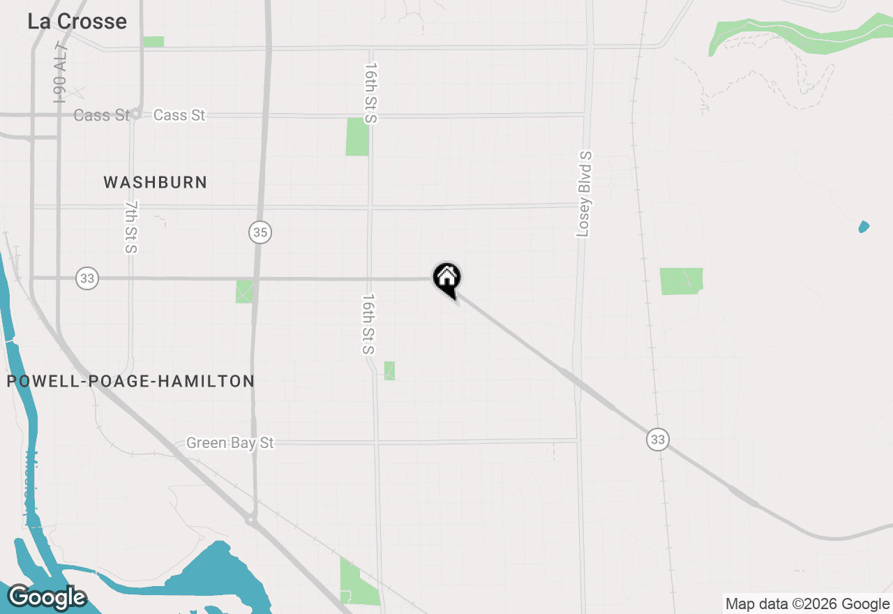 Map of 1105 19th St S, La Crosse, WI 54601