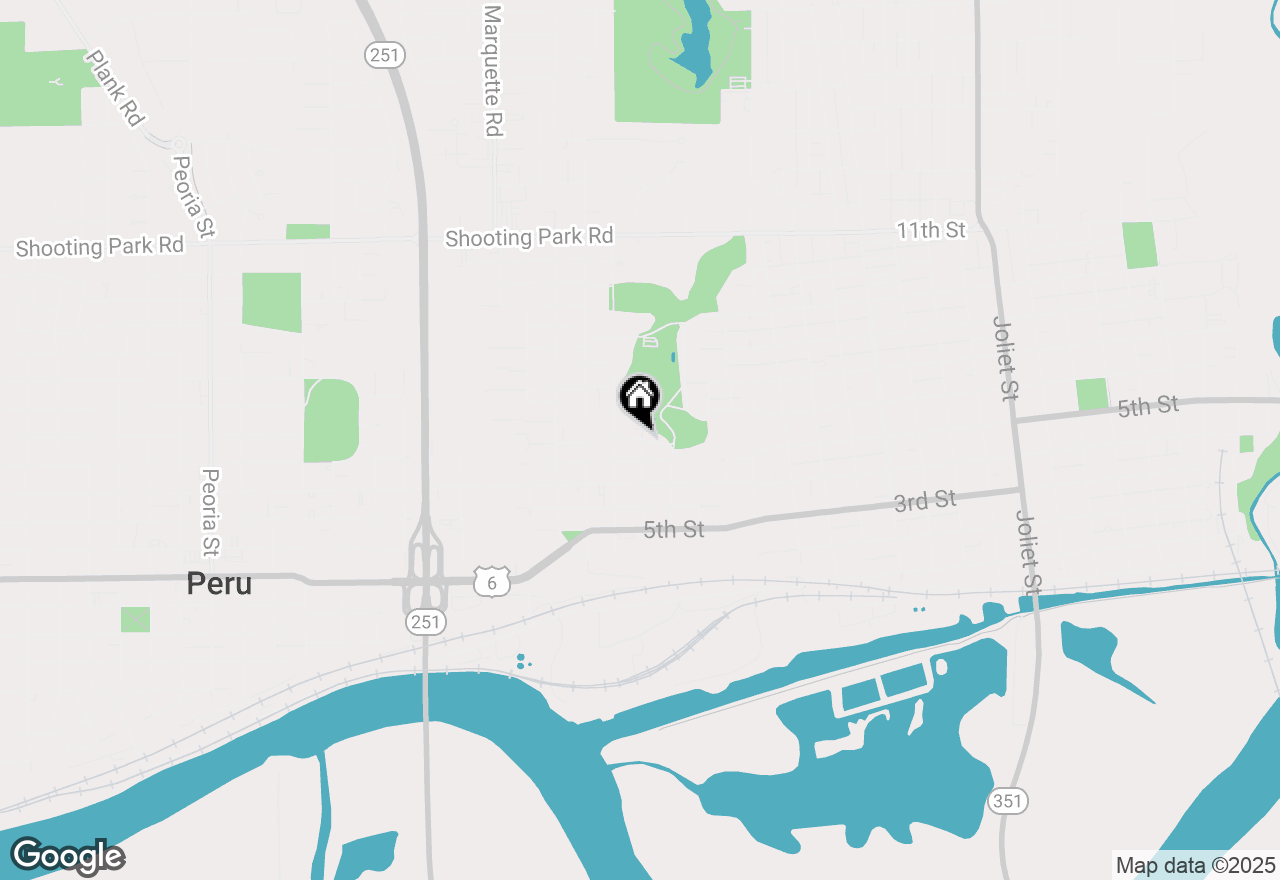 Map of 408 9th Street, Peru, IL 61354