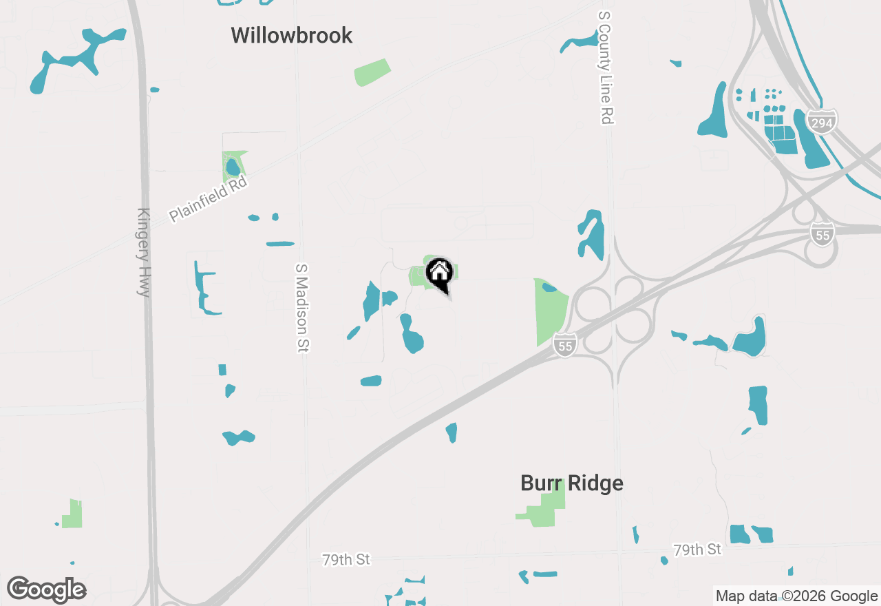 Map of 129 Chestnut Hills Circle #129, Burr Ridge, IL 60527