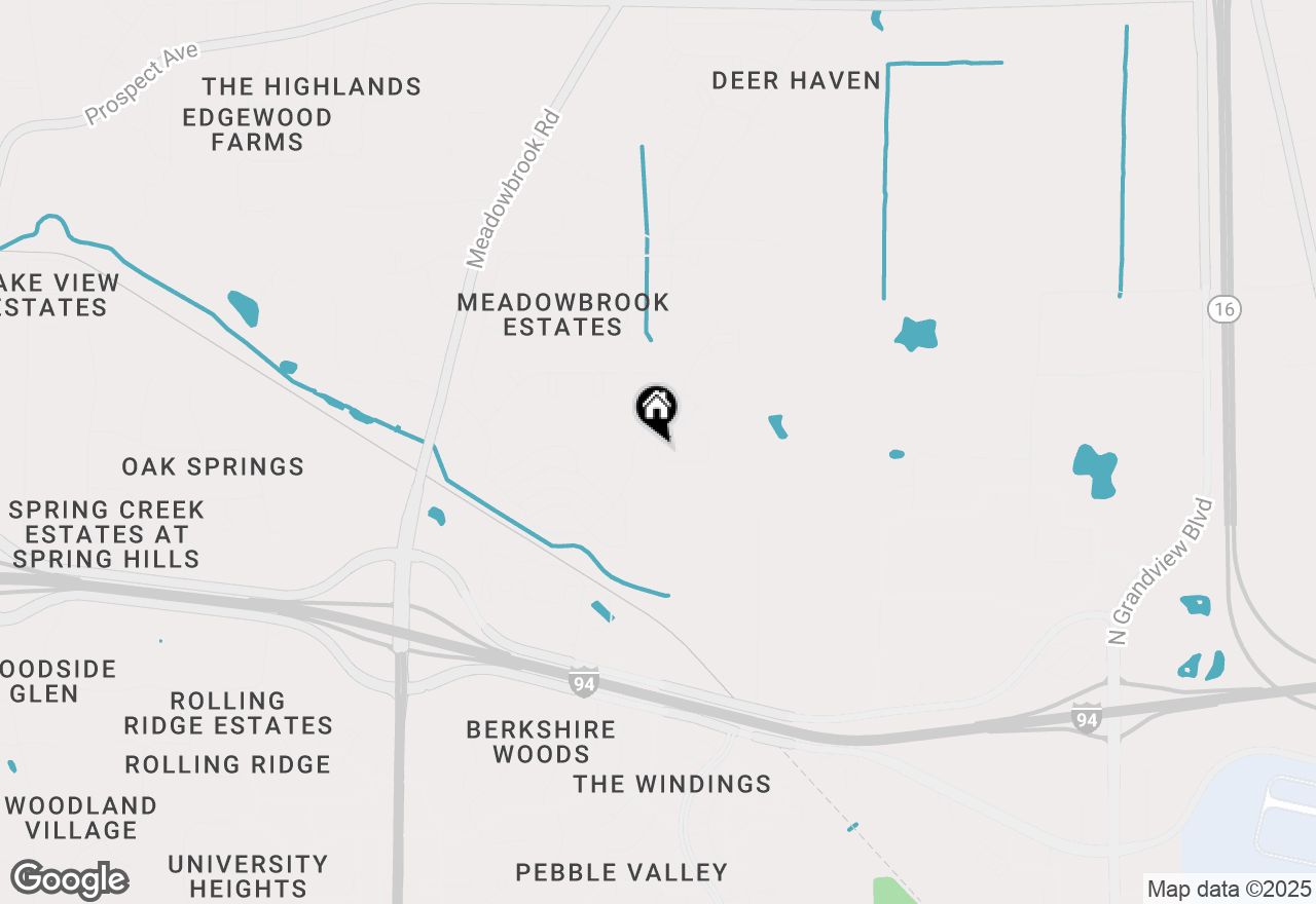 Map of N17W26535 Meadowgrass Cir #E, Pewaukee, WI 53072