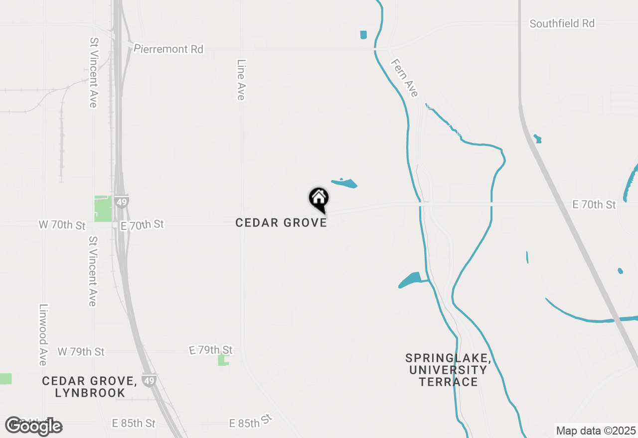 Map of 934 E 70th Street, Shreveport, LA 71106