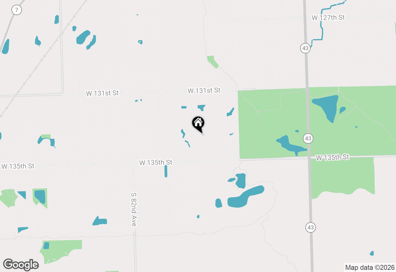Map of 7843 W Arquilla Drive #1B, Palos Heights, IL 60463