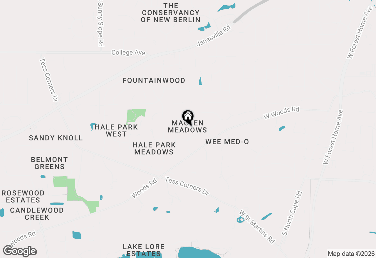 Map of S68W12977 Camilla Dr, Muskego, WI 53150
