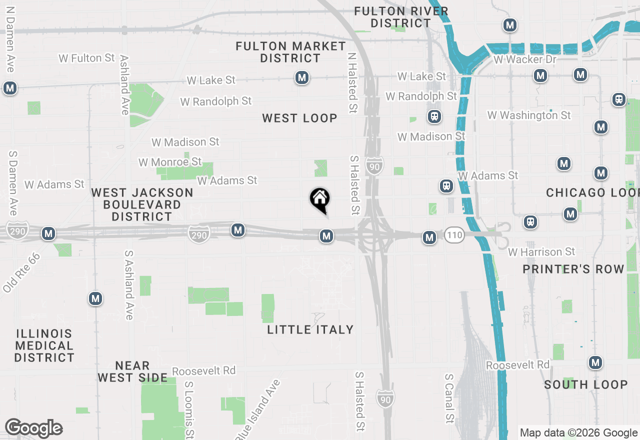 Map of 913 W Van Buren Street #4A, Chicago, IL 60607