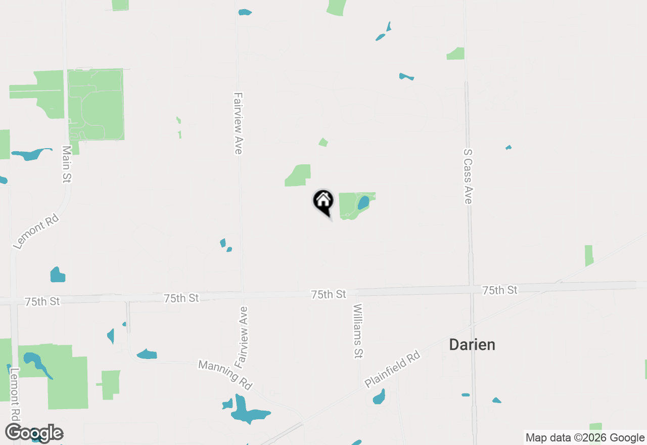 Map of 7209 Exner Road, Darien, IL 60561