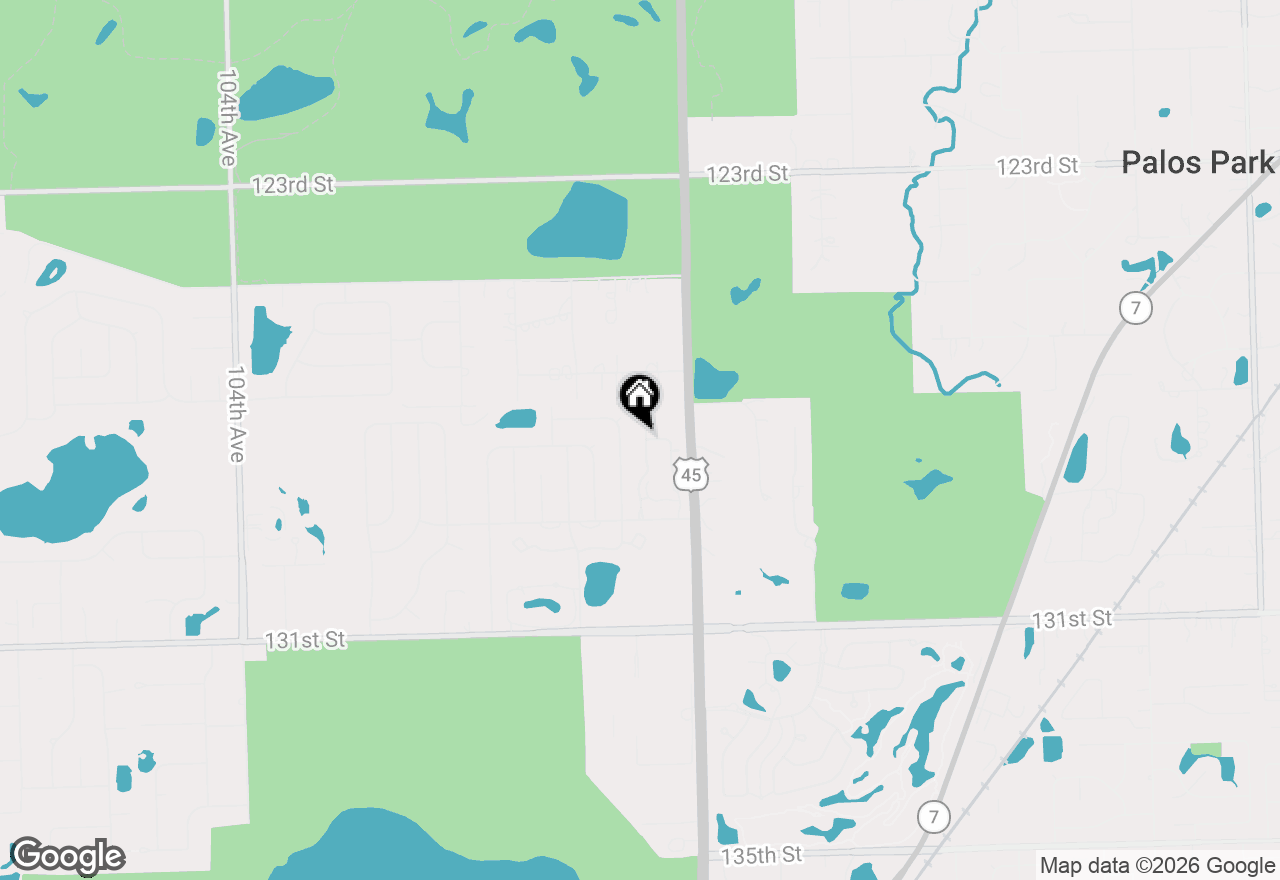 Map of 7 Mccord Trace Lane, Palos Park, IL 60464