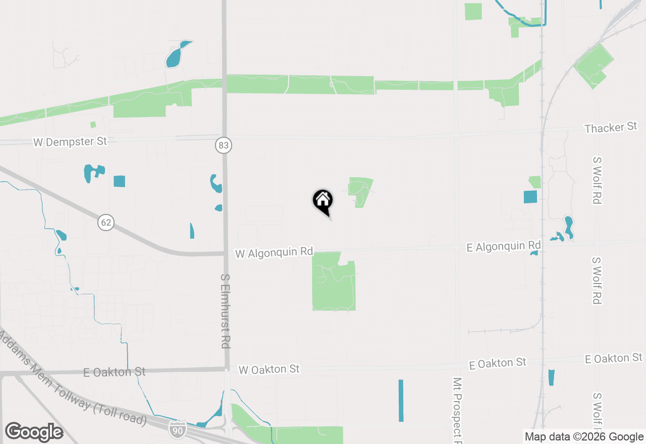 Map of 1080 Perda Lane, Des Plaines, IL 60016