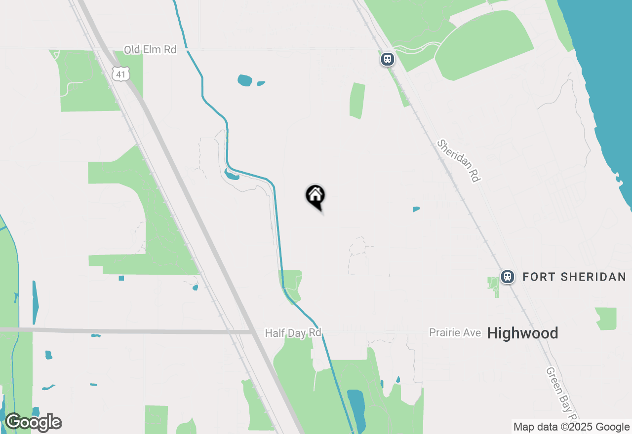 Map of 936 Old Trail Road, Highland Park, IL 60035