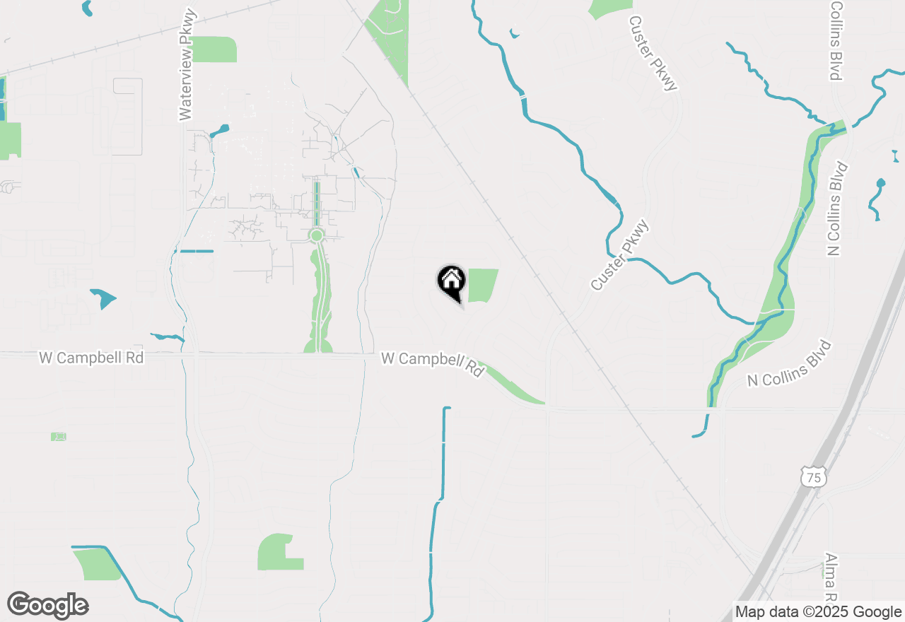 Map of 620 Copper Ridge Drive, Richardson, TX 75080