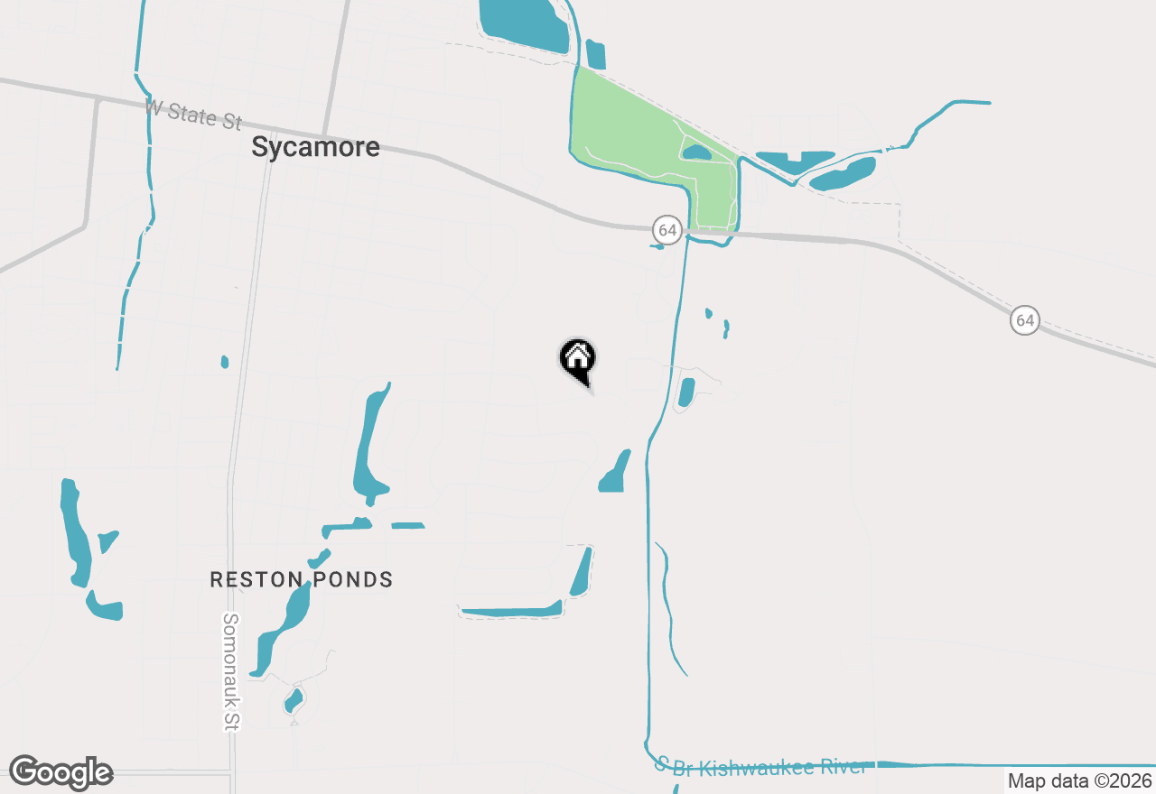Map of 740 Fairway Lane, Sycamore, IL 60178