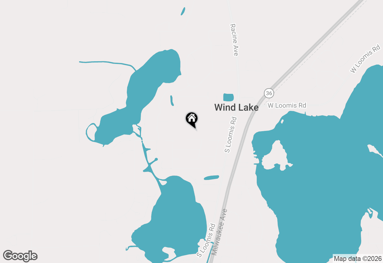Map of 26738 Long Lake Rd, Waterford, WI 53185