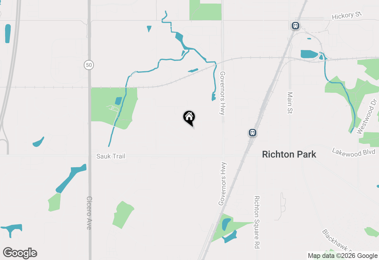 Map of 4201 Birchwood Road, Richton Park, IL 60471