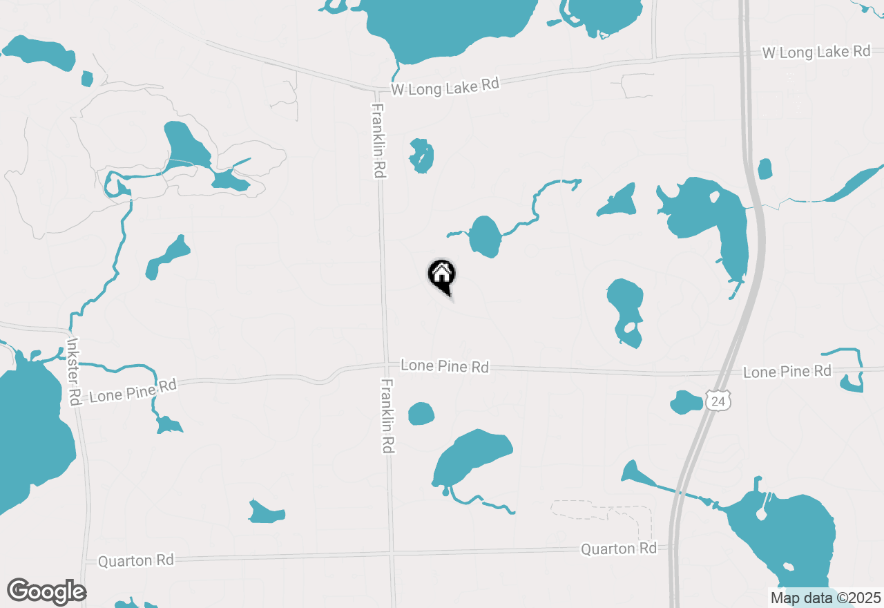 Map of 4661 Mc Ewen Drive, Bloomfield Hills, MI 48302