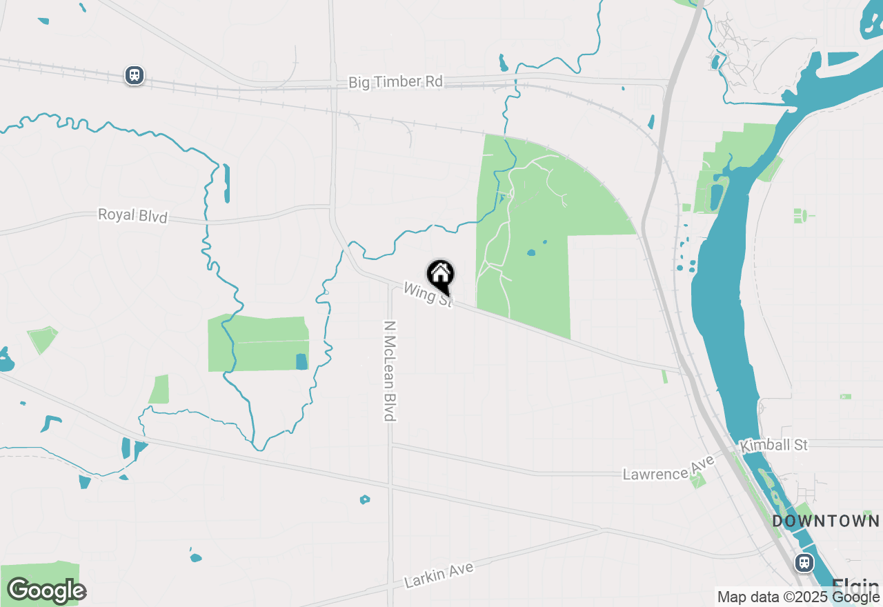 Map of 587 N Clifton Avenue, Elgin, IL 60123