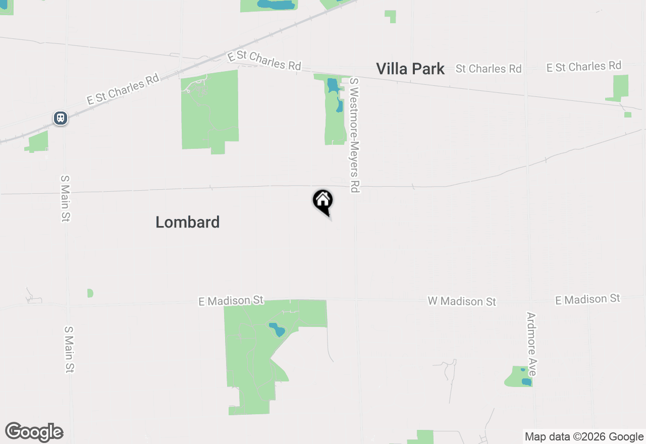 Map of 402 S Ahrens Avenue, Lombard, IL 60148