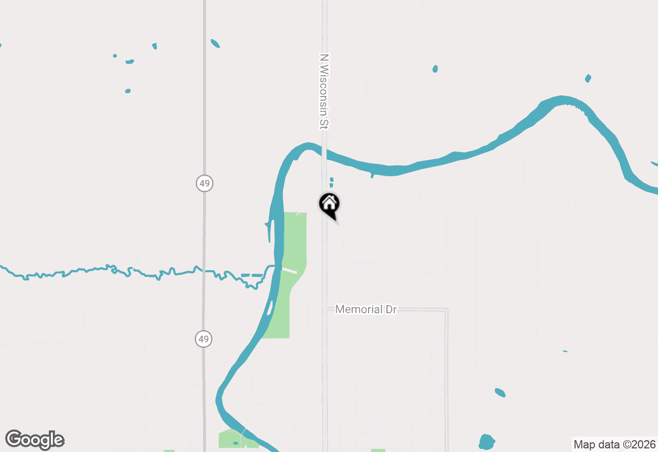 Map of 584 N Wisconsin Street, Berlin, WI 54923