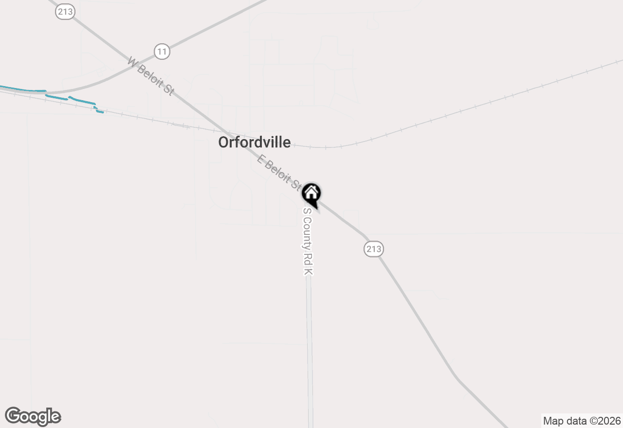 Map of 4007 S County Road K, Orfordville, WI 53576