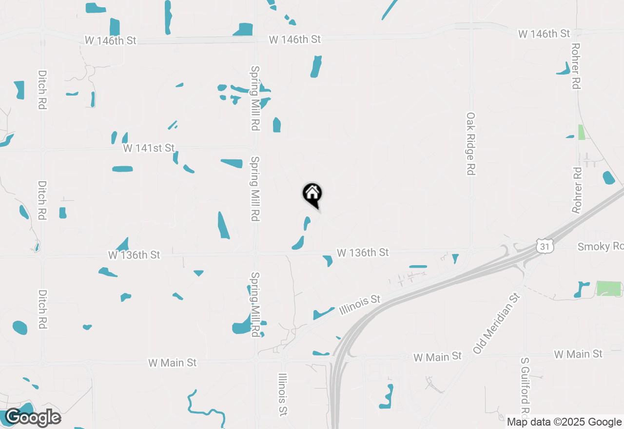 Map of 1487 Brook Mill Court, Carmel, IN 46032