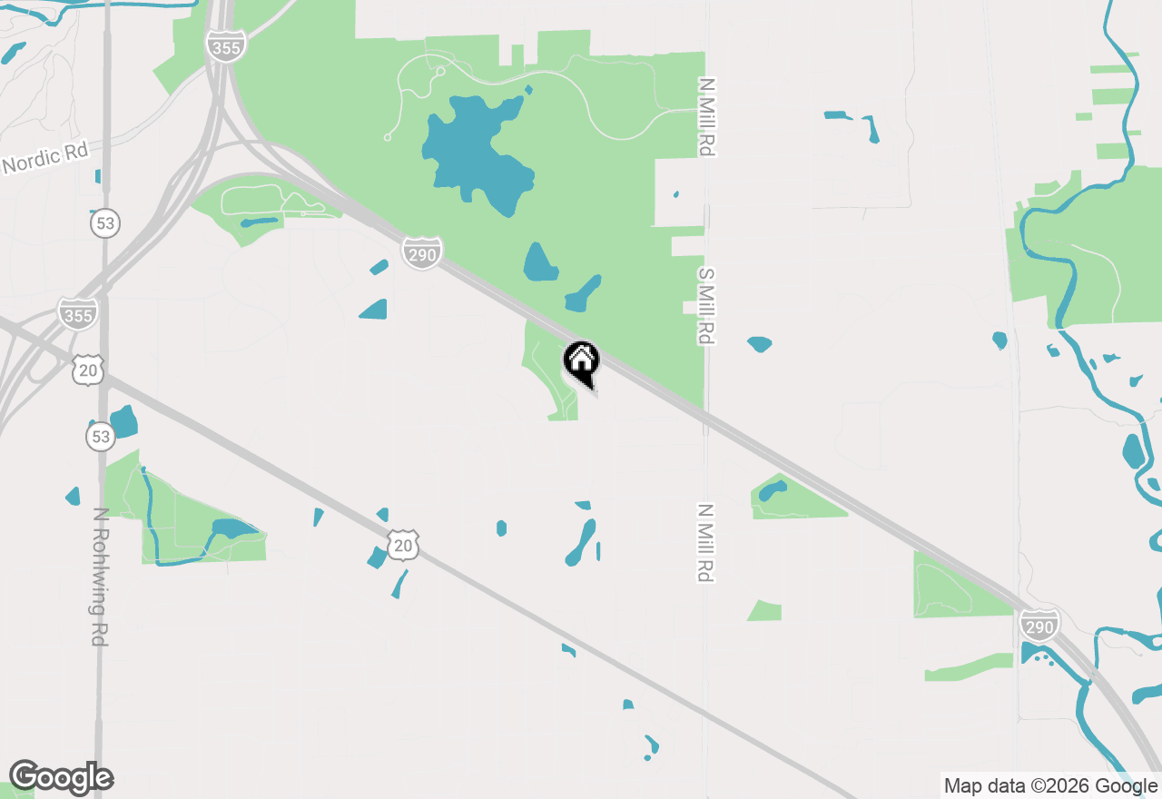 Map of 1212 N Honey Hill Road, Addison, IL 60101