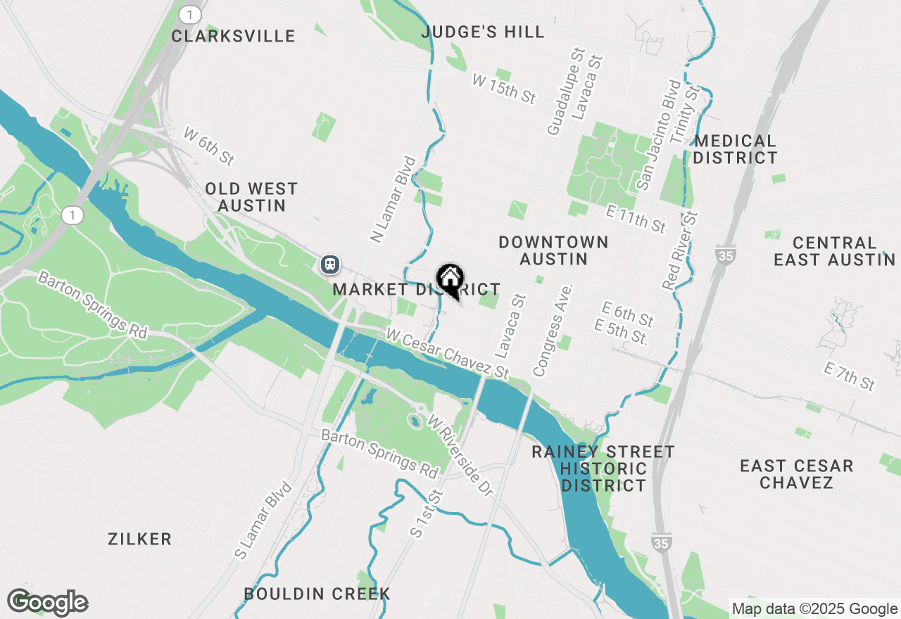 Map of 360 Nueces St #1407, Austin, TX 78701