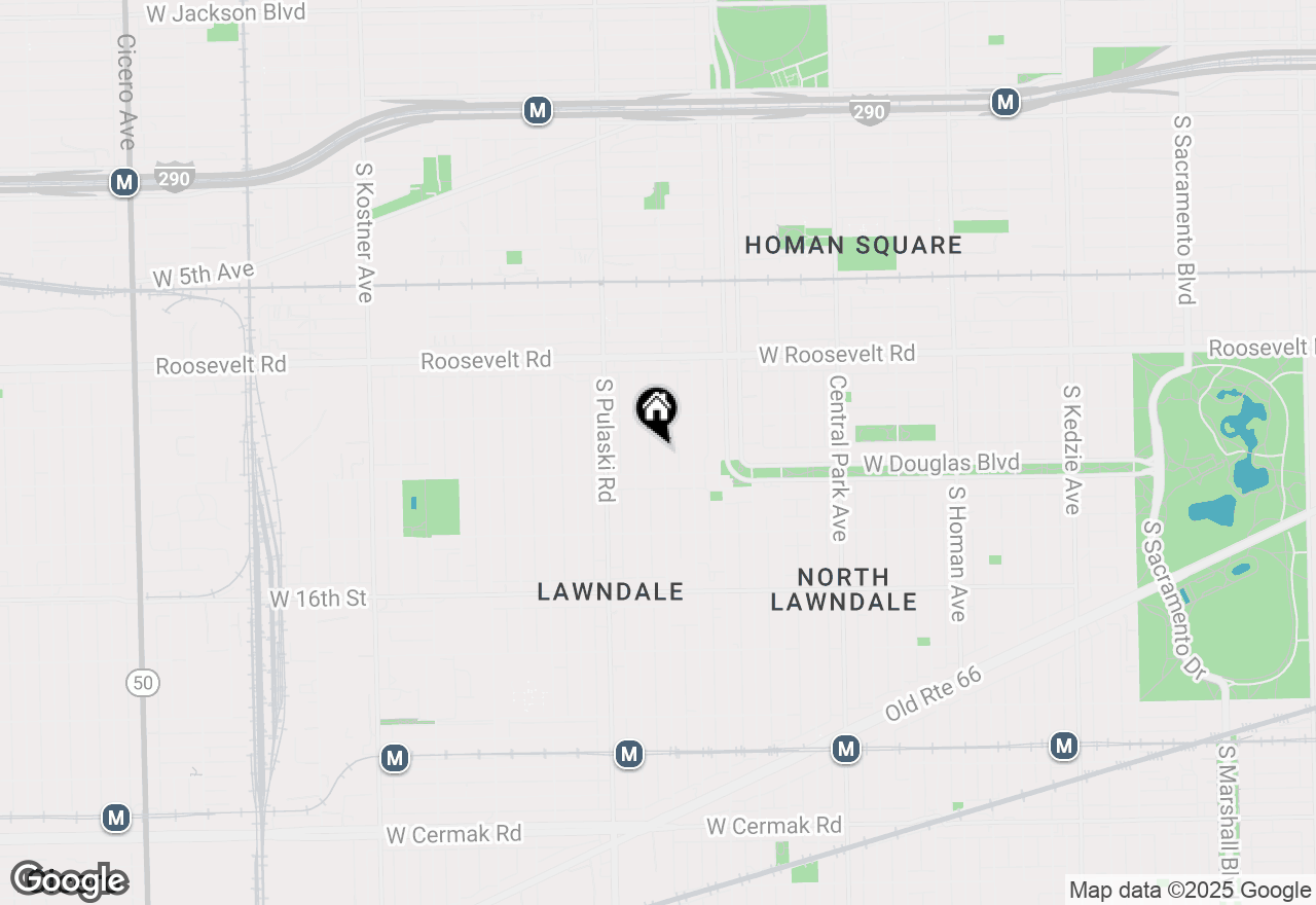 Map of 1338 S Springfield Avenue, Chicago, IL 60623