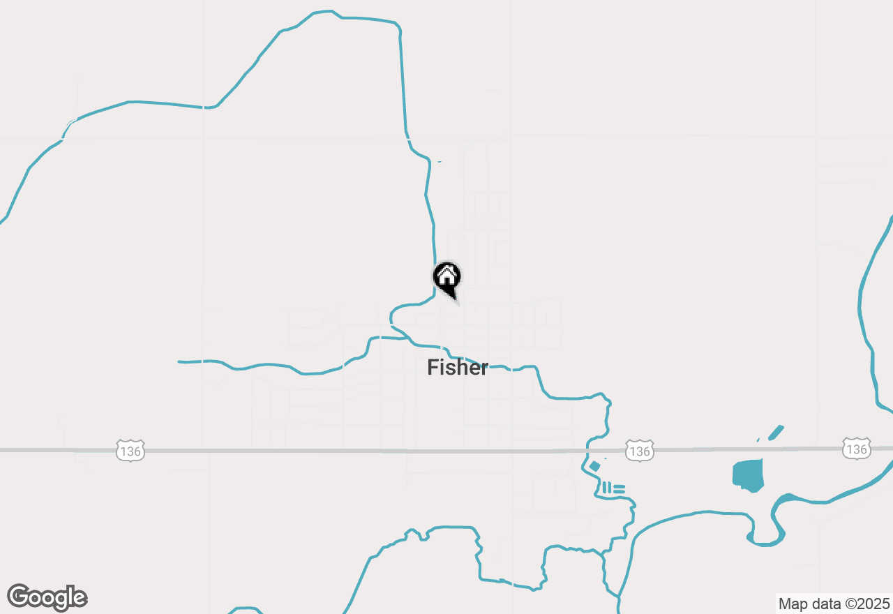 Map of 107 W Front Street, Fisher, IL 61843