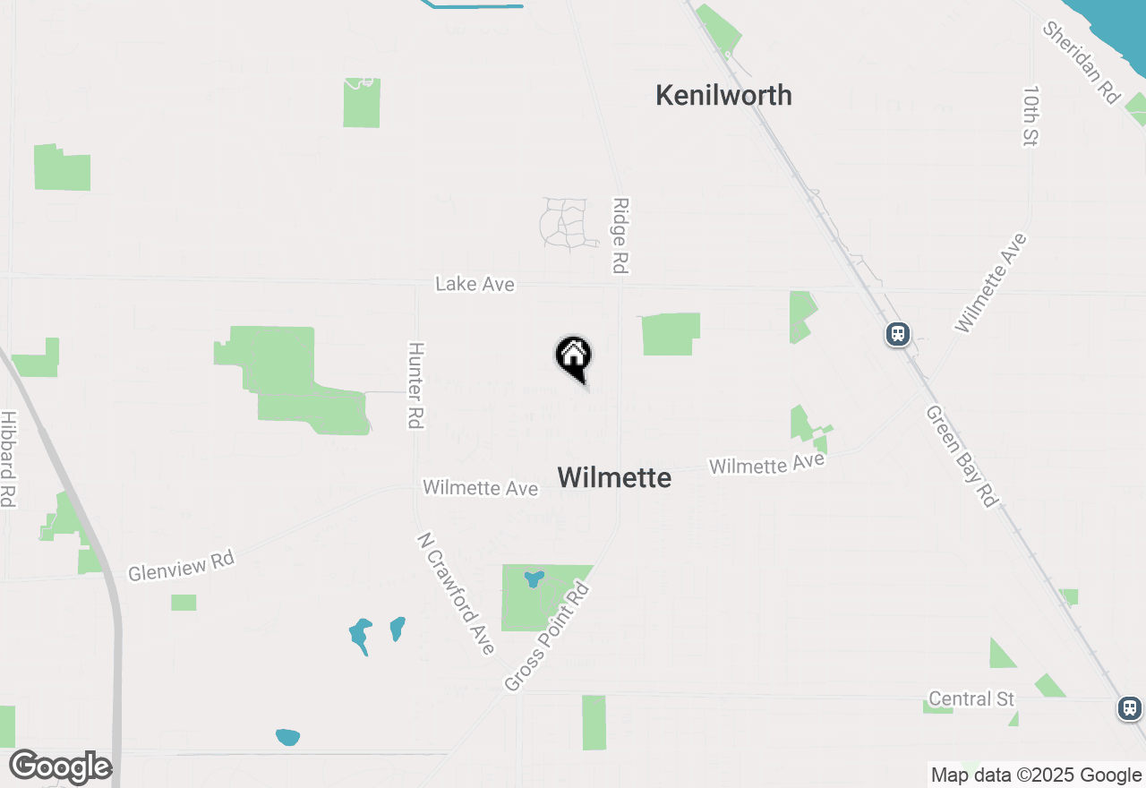 Map of 1945 Washington Avenue, Wilmette, IL 60091