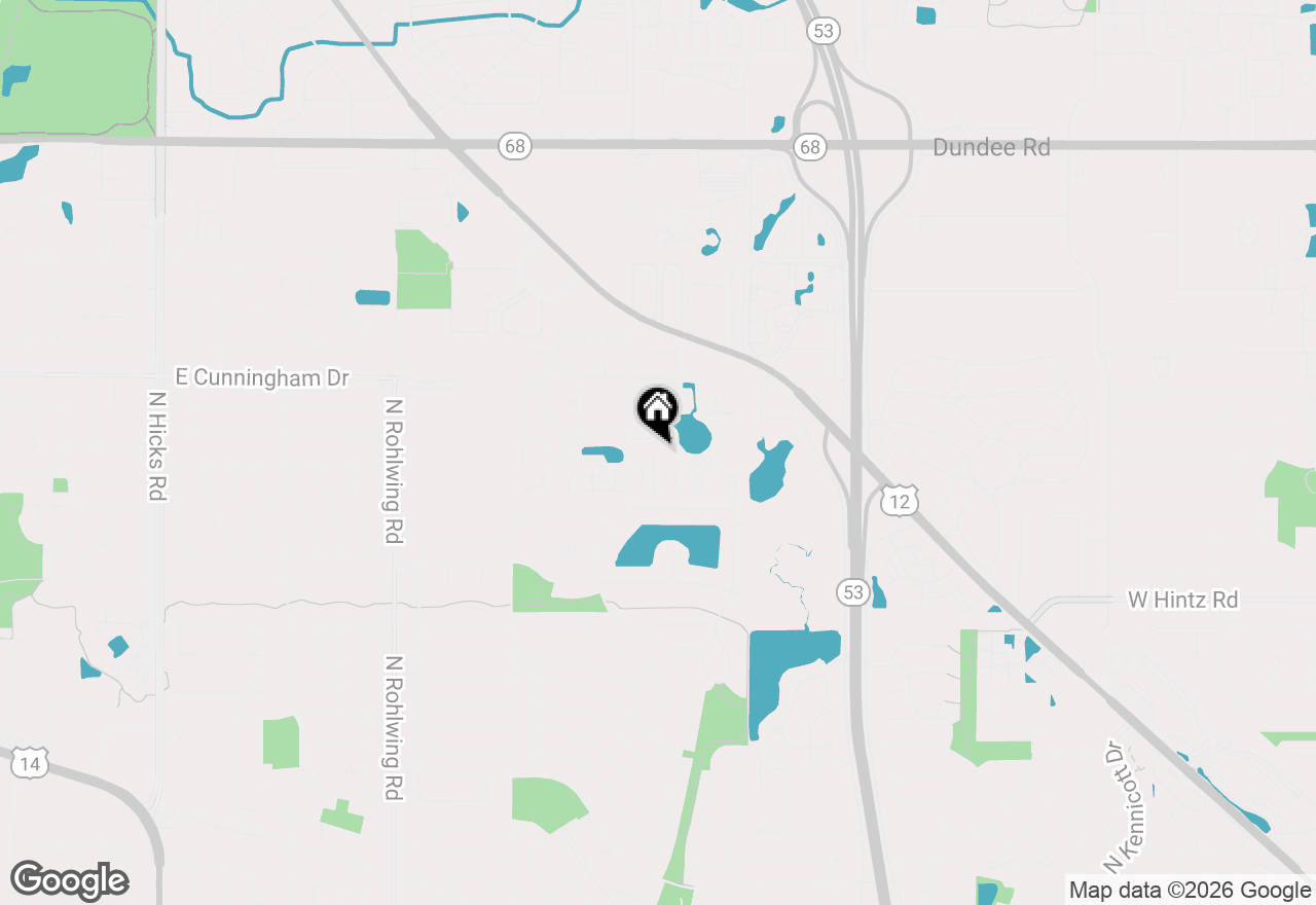 Map of 1316 Evergreen Drive #7, Palatine, IL 60074