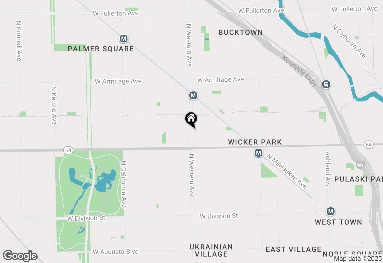 Map of 2400 W Wabansia Avenue #201, Chicago, IL 60647