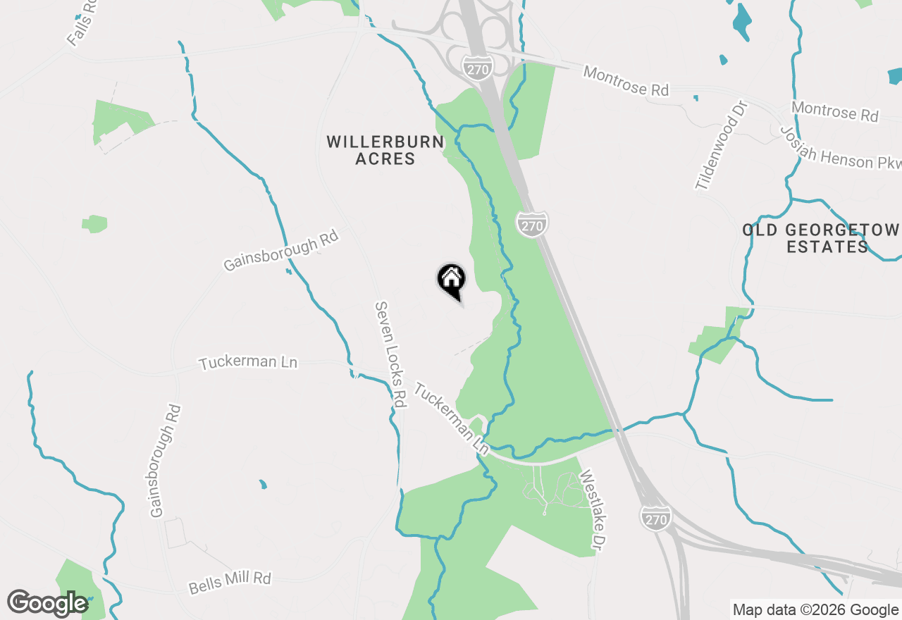 Map of 7526 Coddle Harbor Lane, Potomac, MD 20854