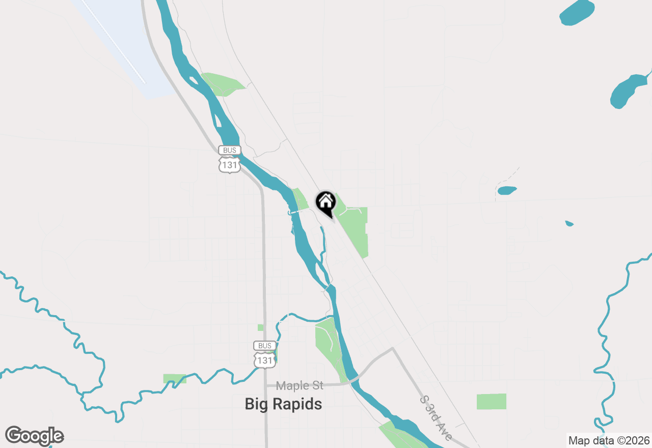 Map of 801 N 4th Avenue, Big Rapids, MI 49307