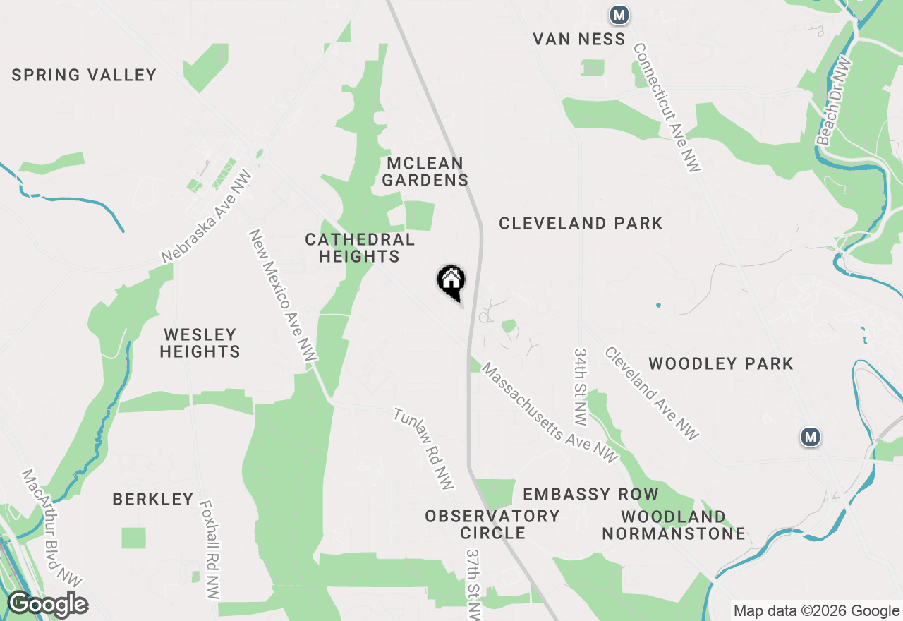 Map of 3117 38th Street Nw, Washington, DC 20016