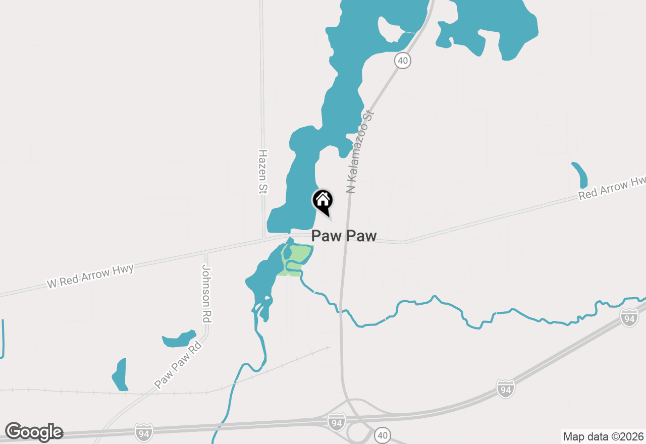 Map of 115 N Gremps Street, Paw Paw, MI 49079