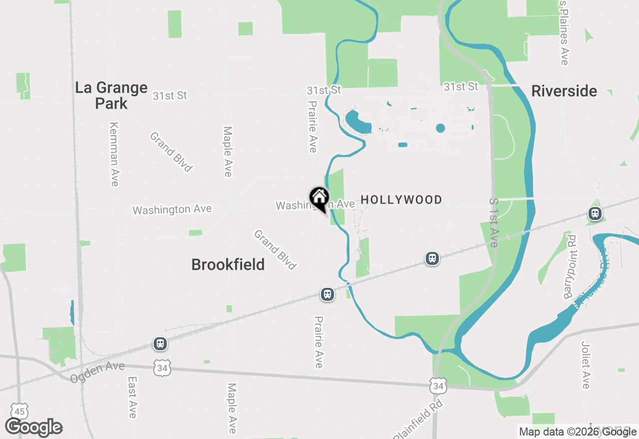 Map of 3527 Prairie Avenue, Brookfield, IL 60513