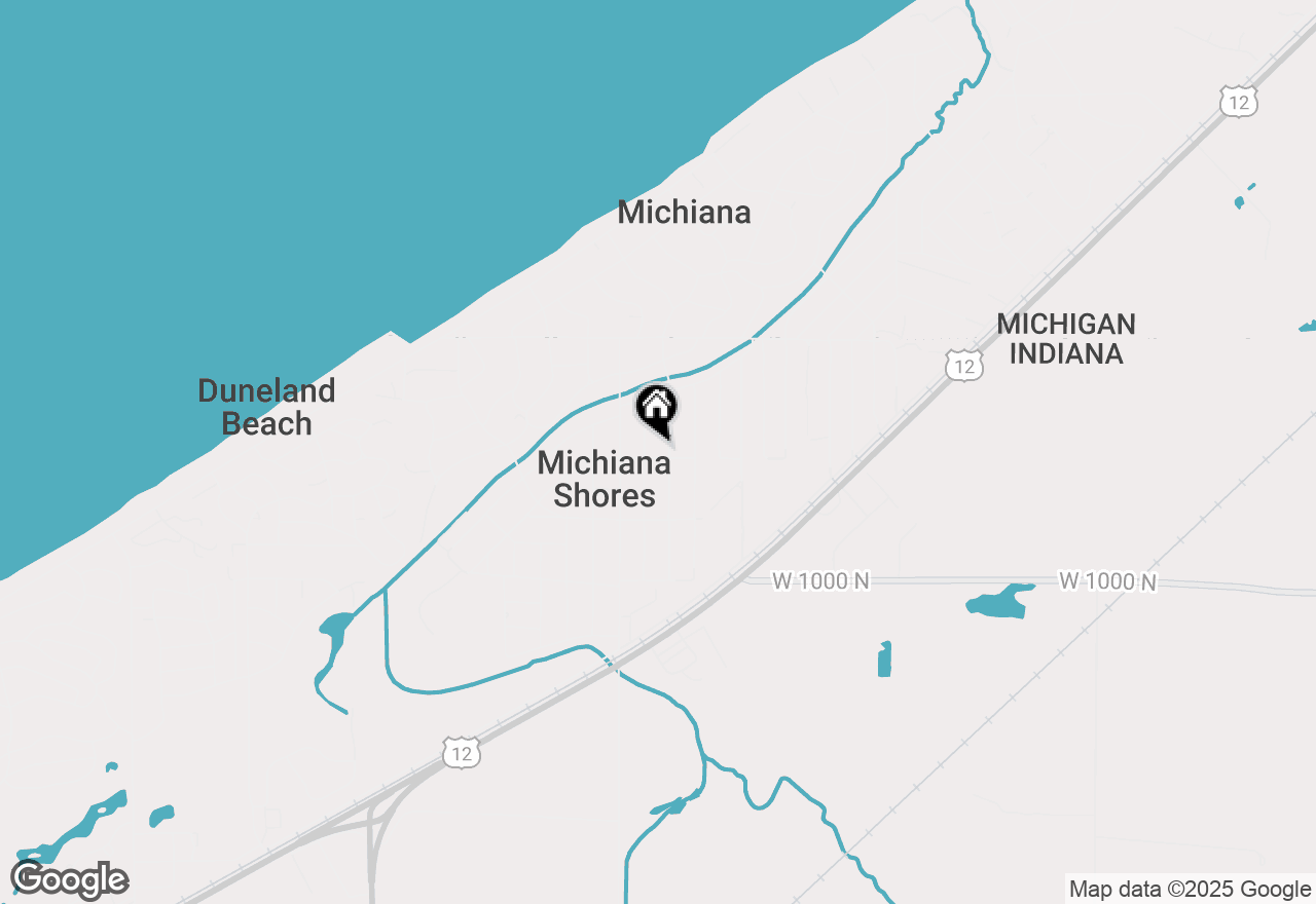 Map of 3852 Birchwood Trail, Michiana Shores, IN 46360